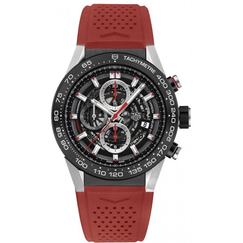 Tag Heuer Carrera Skeleton Black Dial Men's Watch CAR2A1Z-FT6050